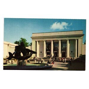 Robert Howards Whale Fountain California Academy Sciences Postcard Golden Gate